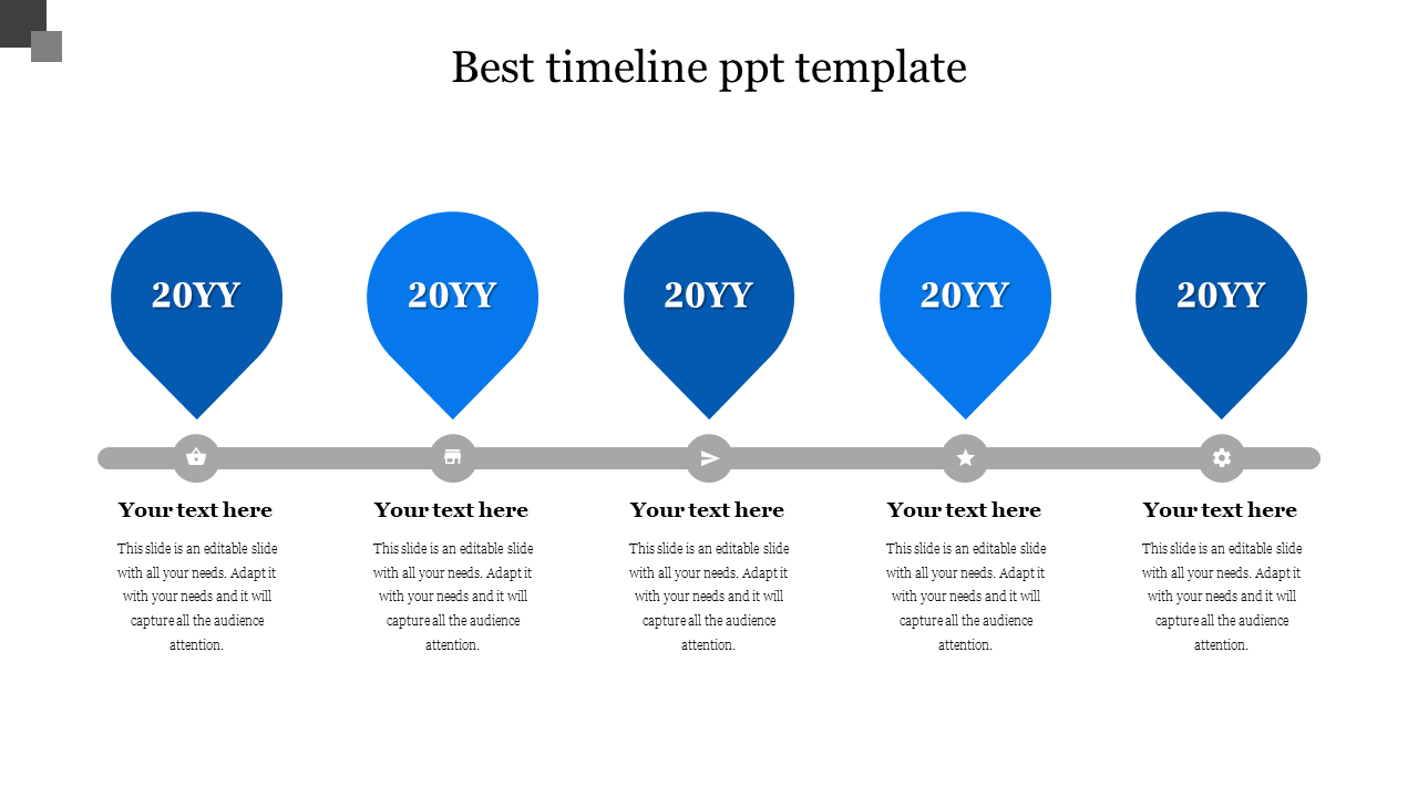 Free - Download the Best Timeline PPT Template Slide Presentation